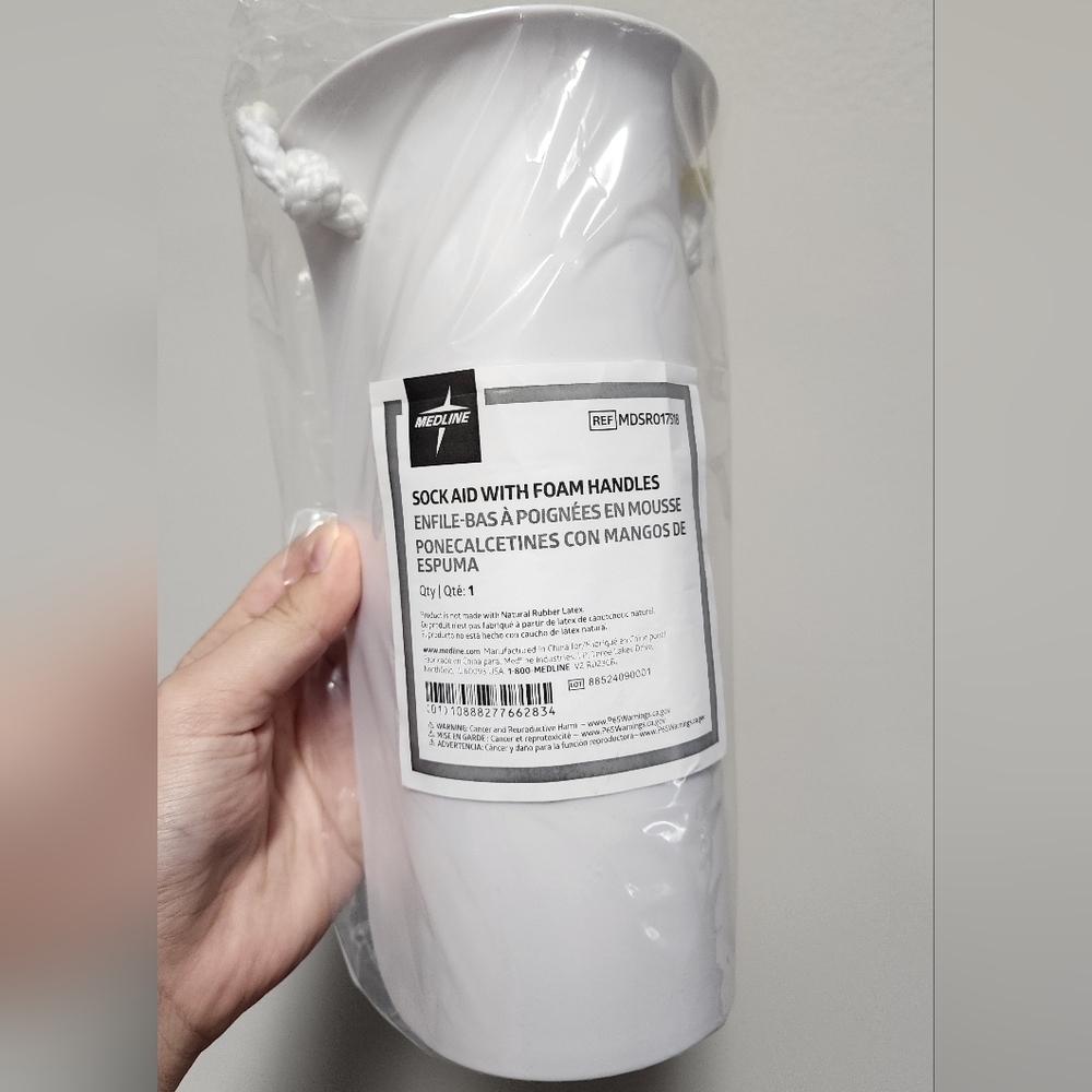 Medline Sock Aid with Foam Handles New